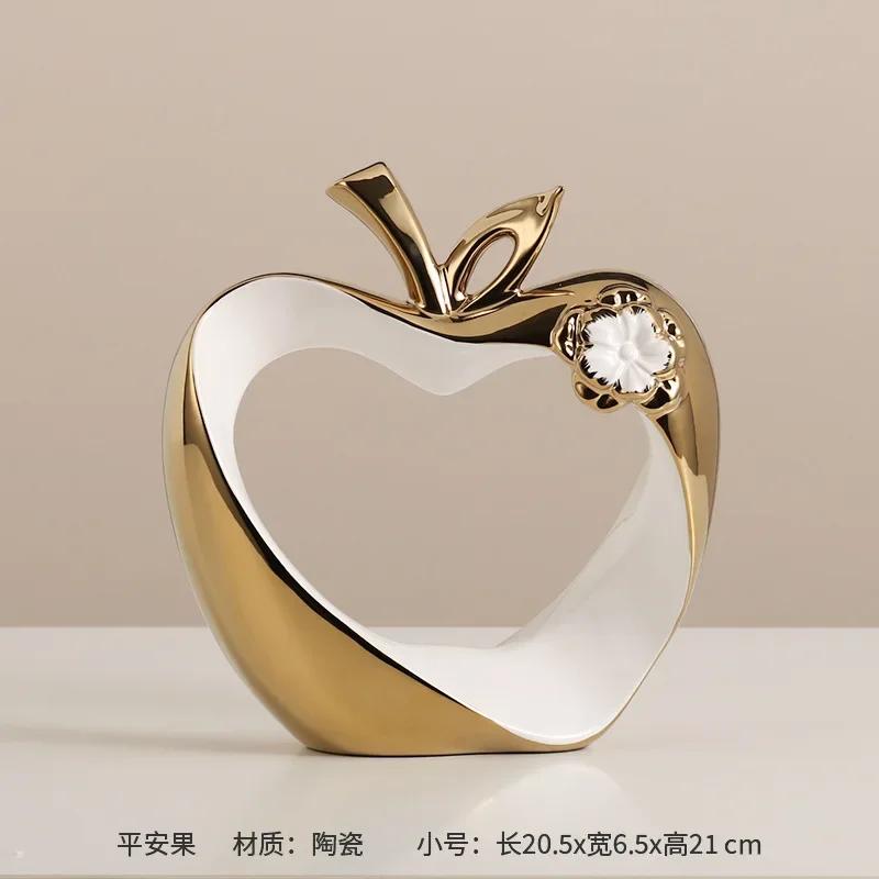 Ping An Fruit Ornaments, Light Luxury, High-end Home Furnishings, Housewarming, New Home, Foyer, Wine Cabinet, TV Cabinet, Apple