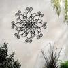 1pc Metal Flower Wall Decor Iron Floral Scroll Modern Mural Statue for Bedroom Bathroom Outdoor Garden Indoor Outdoor Use Gift Family Friends Modern