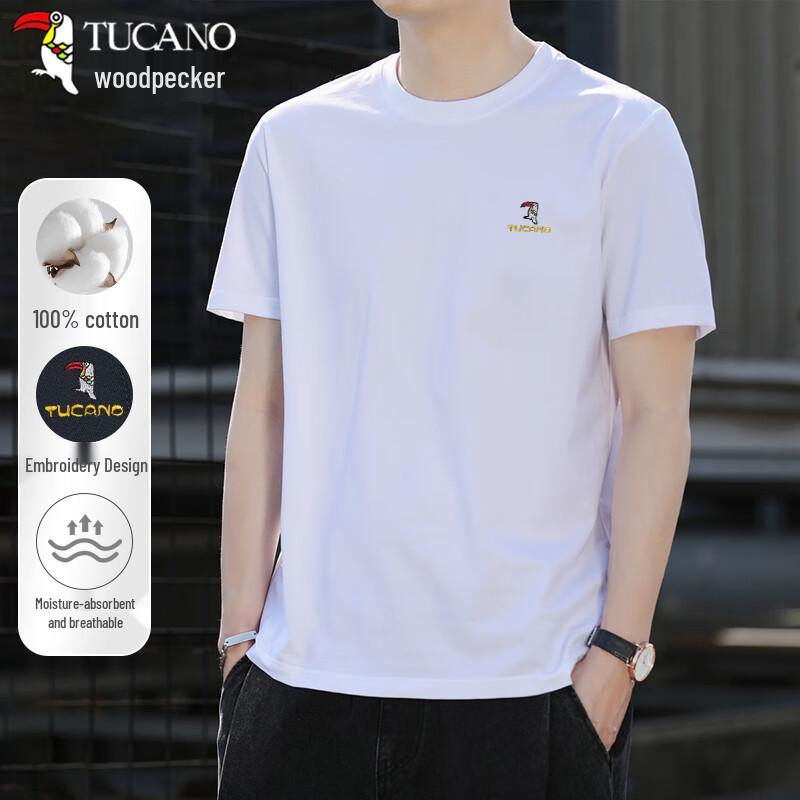 TUCANO Men s Pure Cotton Classic Embroidered T-Shirt 2XL 1350₽
