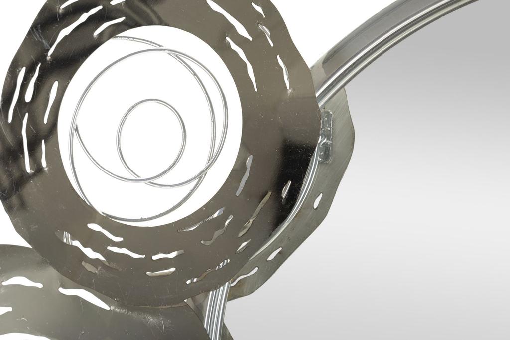 Wall Iron Panel Hop With Mirror Cm 106X3,8X48