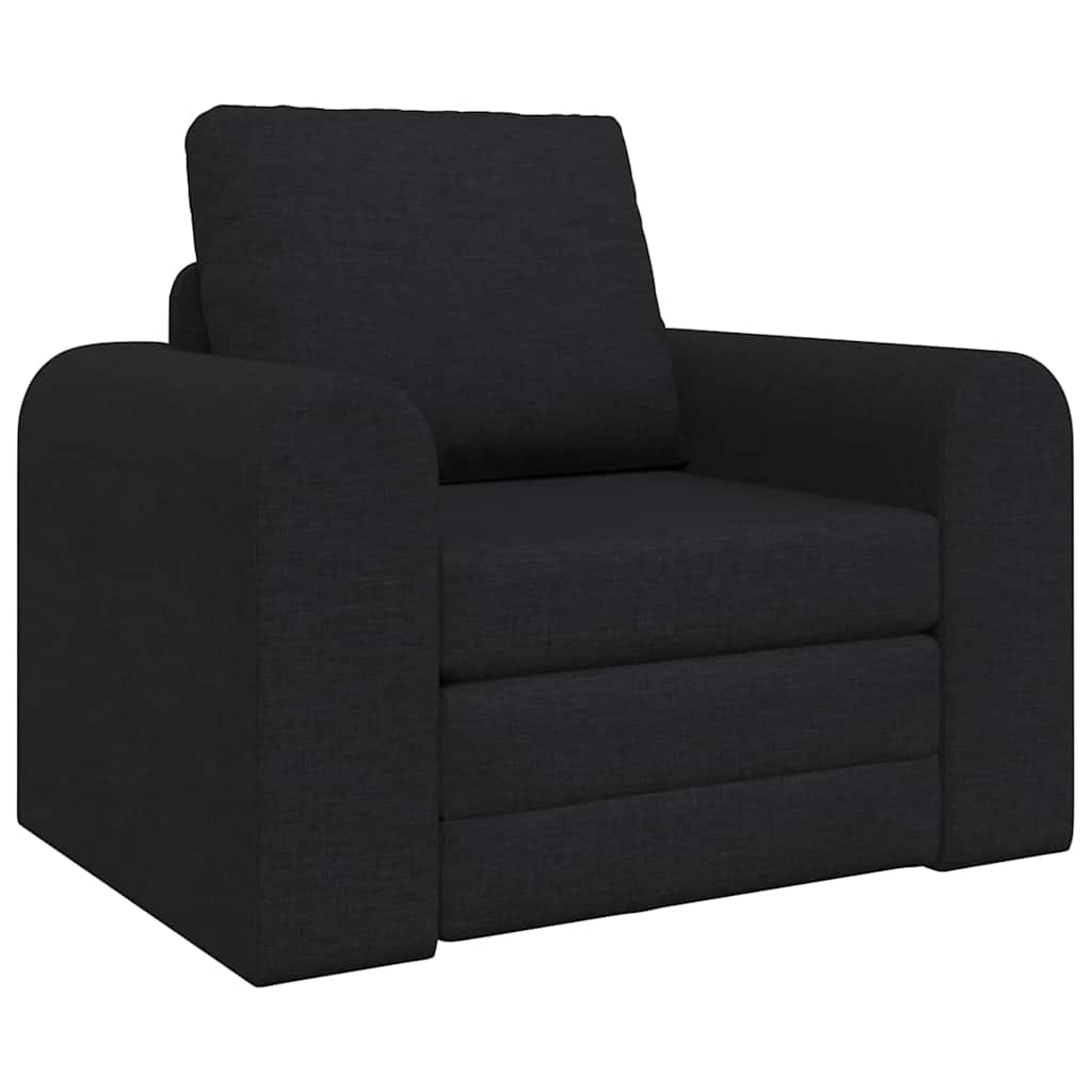 Black Sleeper Sofa 98 x 71 x 83 cm Fabric