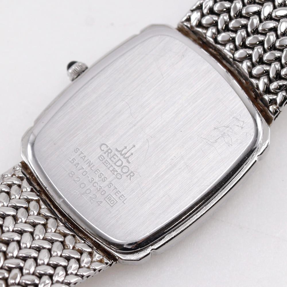 SEIKO CREDOR Watches 5A70-3C30 SilverDial Stainless Steel Quartz Analog display Women Used