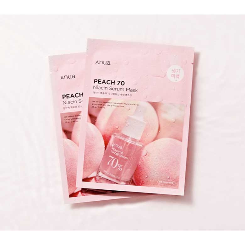 

[ANUA] Маска-сыворотка с ниацином Peach 70, 25 г, 10 шт.