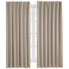 Hansleep Curtains, 1st Grade Blackout, 150cm Wide X 178cm Long, Set of 2, Khaki, Heat Insulating, Soundproof, Energy Saving, Thick, Plain, Stylish, Wa