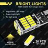 2-10 PCS Super Bright T10 W5W LED Bulbs Canbus 12V 24V 26SMD 6500K White Car Interior Dome Trunk License Plate Wedge Side Lights Bulbs 7