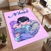 Rumi & Jinu (19) Personalizowany dywanik biurowy z imieniem Stylowa dekoracja do salonu, sypialni, kuchni