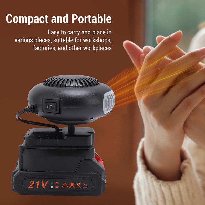 Car Heater Fan ABS Portable Car Window Defogger Small Space Heater for Electric Tricycles Cars Office Indoor Use