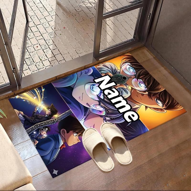 Custom Name Personalized Anime Print Carpet, Versatile Home Decor Rug, for Playroom, Apartment, Balcony, Entryway, Hallway Gift