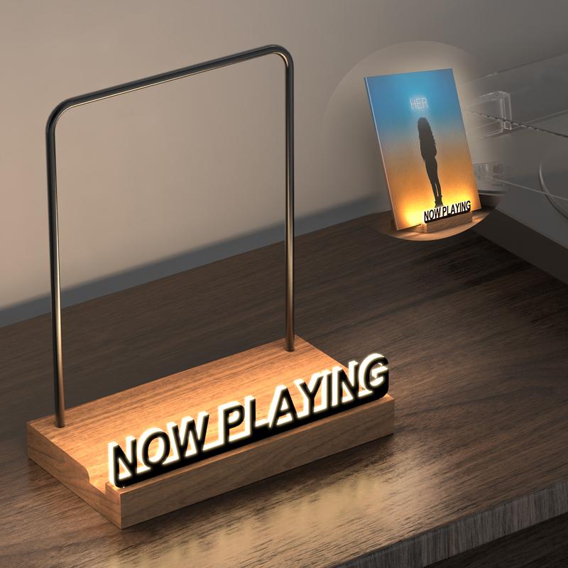 Now Playing Vinyl Record Stand LED