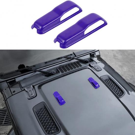 Engine Hood Hinge Cover Decor Trim Cover for 2018-2022 Jeep Wrangler JL and Gladiator JT Exterior Accessories 4PCS Purple