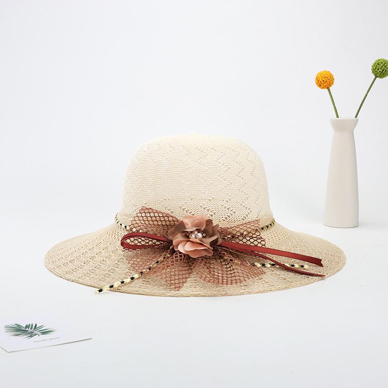 Summer Womens Straw Hat With Wide Brim And Sun Protection For Beach And Outdoor Activities