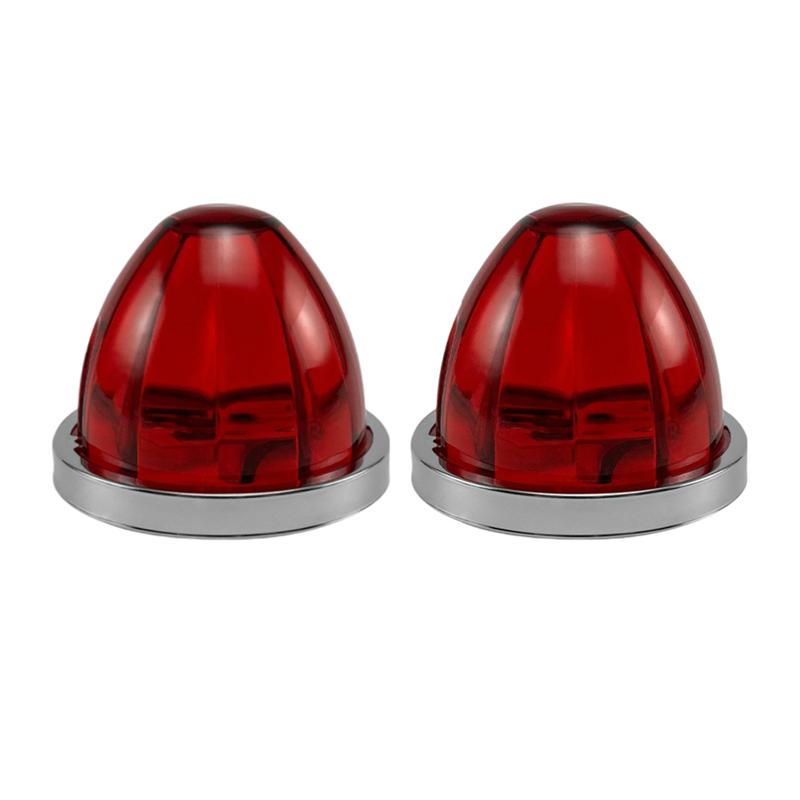 

Ac29-2PCS LED Side Marker Indicator Turn Signal Brake Lamp Watermelon Lights Under Glow Wheel Lights Semi Truck Trailer красный