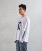 AMOU Heart Skull Long Sleeve White