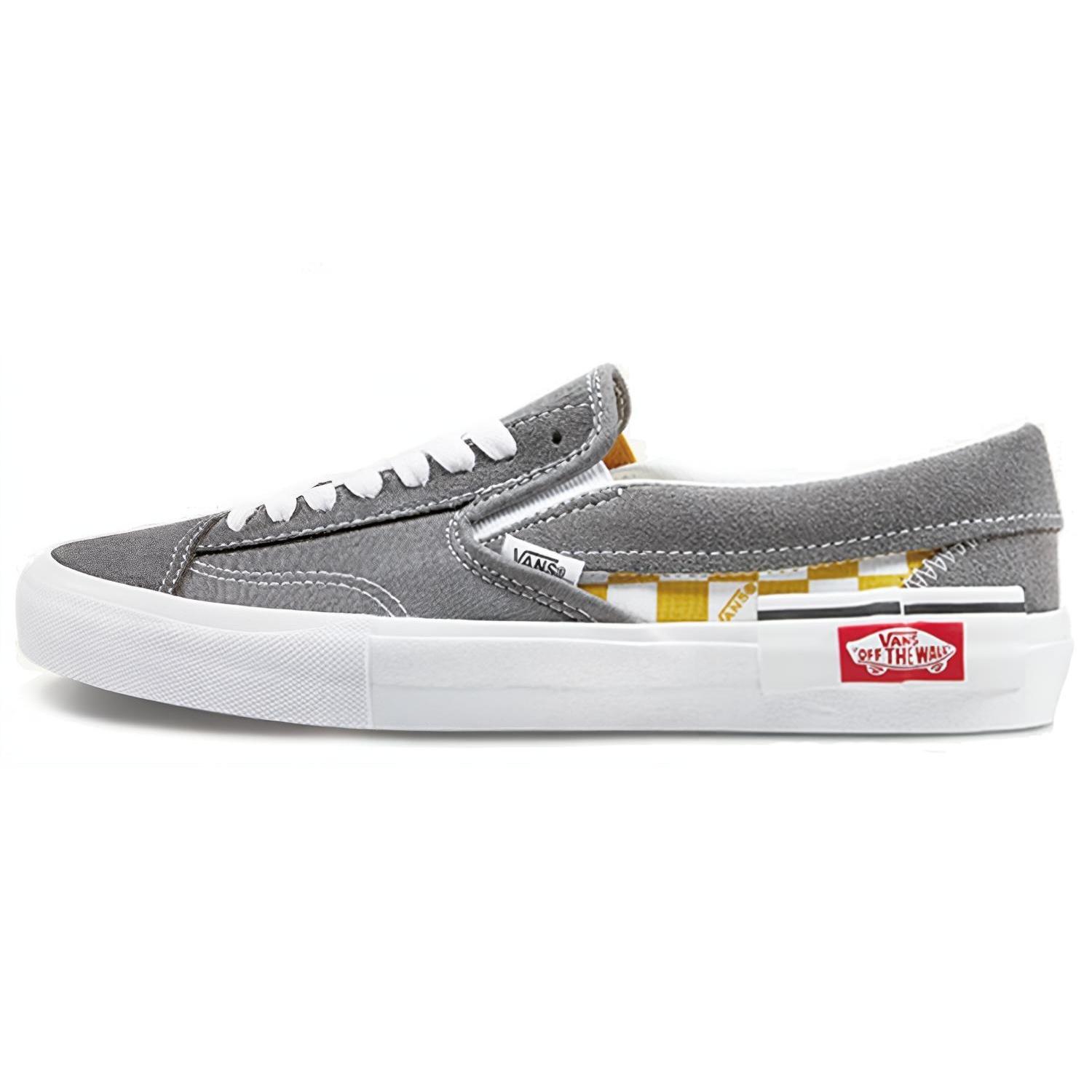 Vans Slip-On CAP  Checkerboard - Pewter Mango Mojito  Men s VN0A3WM5V0D EU 36