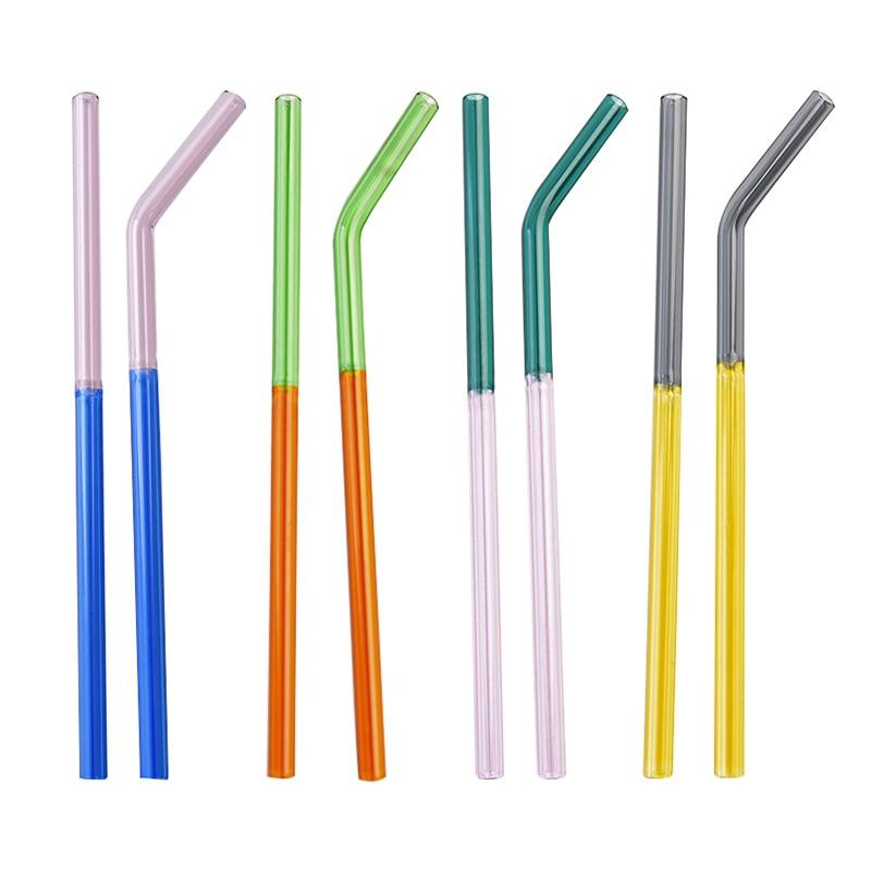 Glass Straw High Borosilicate Beautiful Practical for Adults And Kids