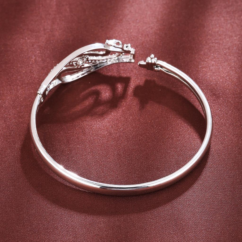 Jewelry New Hollow Simple Micro-paved Zirconia Temperament Versatile Jewelry Bracelet