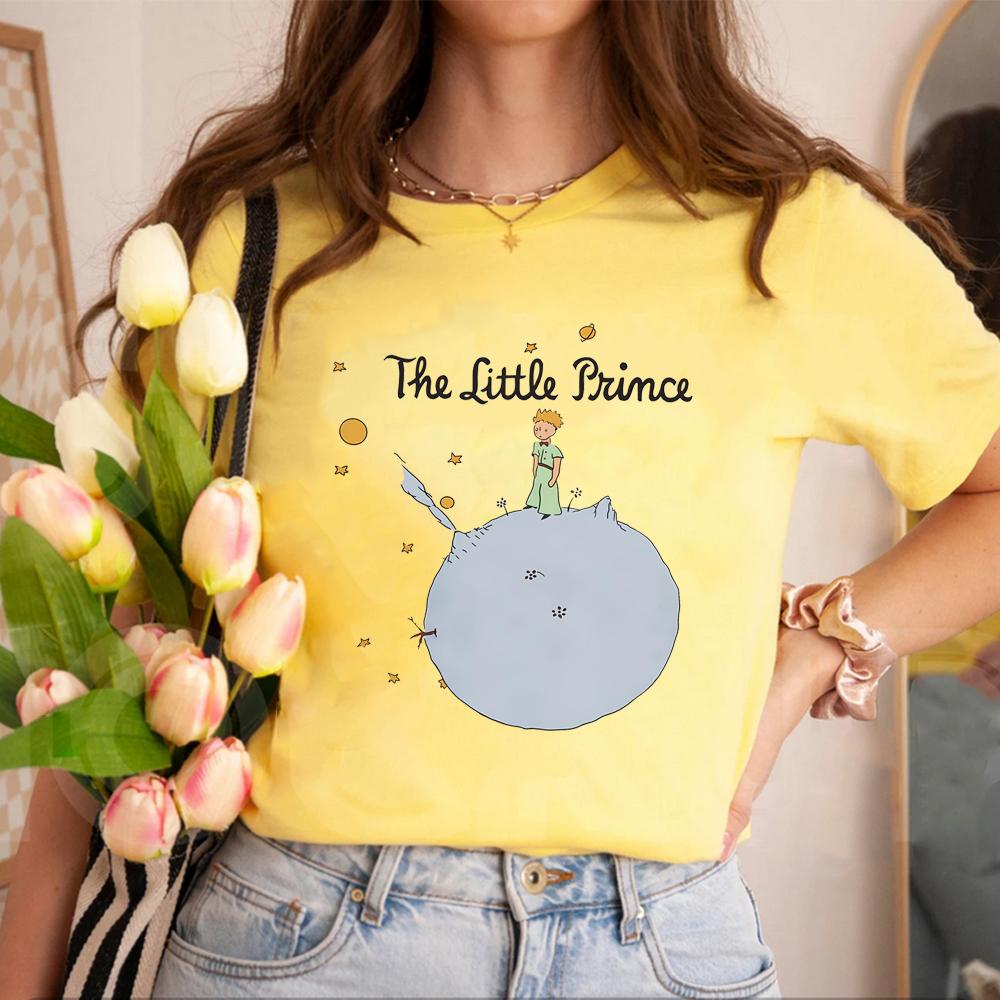 

Harajuku Classic Book Shirt Little Prince T-shirt Le Petite Prince Tshirt Saint Exupery Tee Unisex Crewneck Short Sleeves Tops S