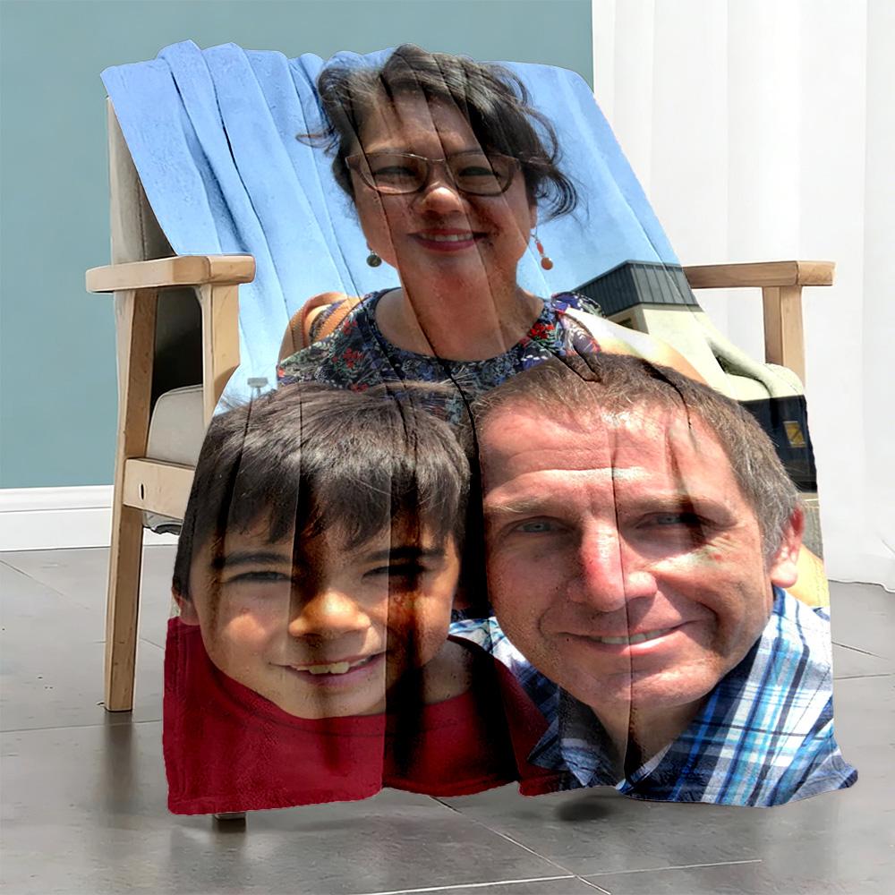 Customize Photo Personalized picture Blanket Lightweight Personalized Blanket Warmthful Decor Great for Living Room Sofa Livingroom Chair