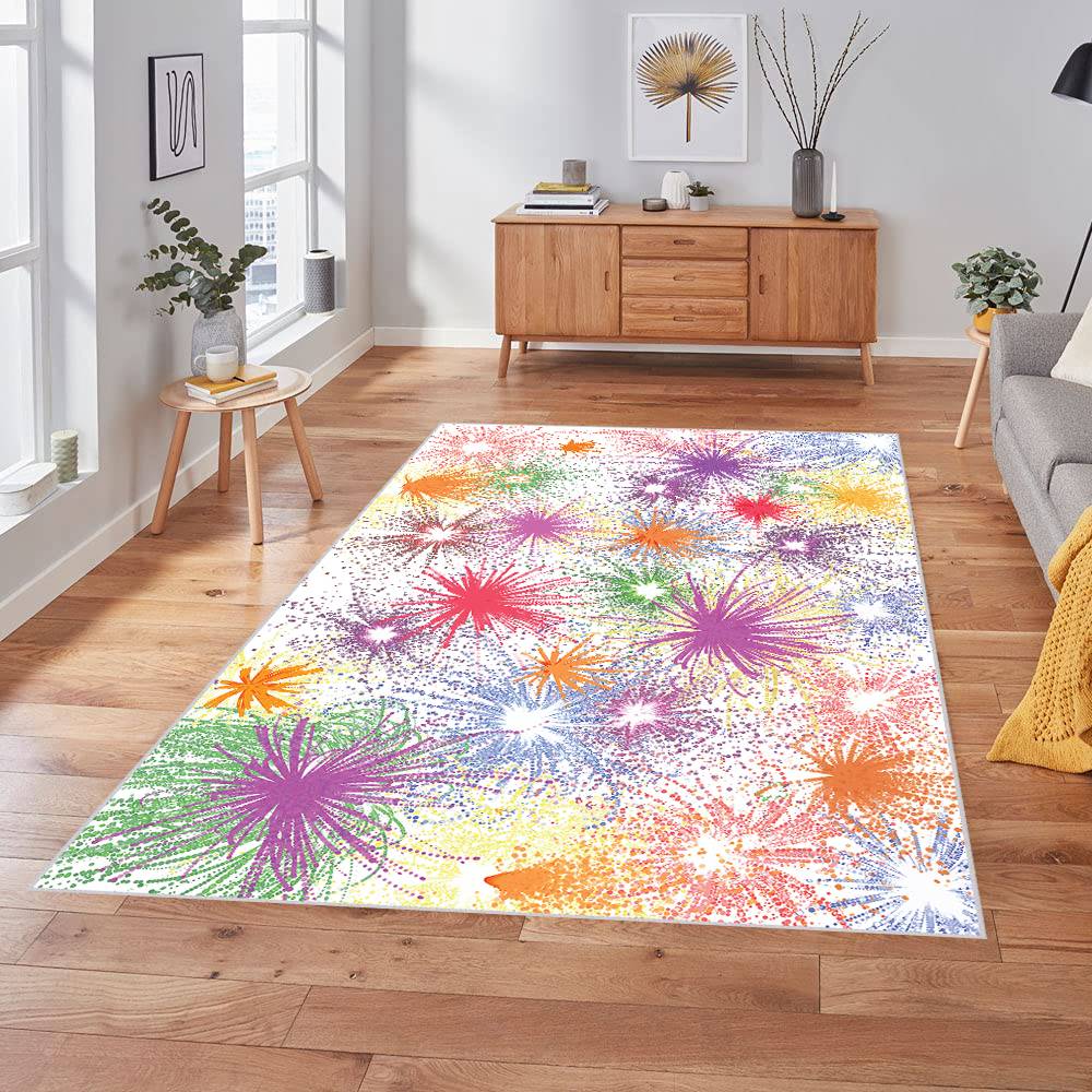 

Моющийся ковер с принтом Rovigo Home RGHM1838-SD119 80X150 жёлтый