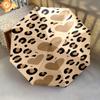 1PC Leopard Print Umbrella Portable Folding Umbrella Iron Frame Hole Bone Structure Outdoor Home Umbrella A7
