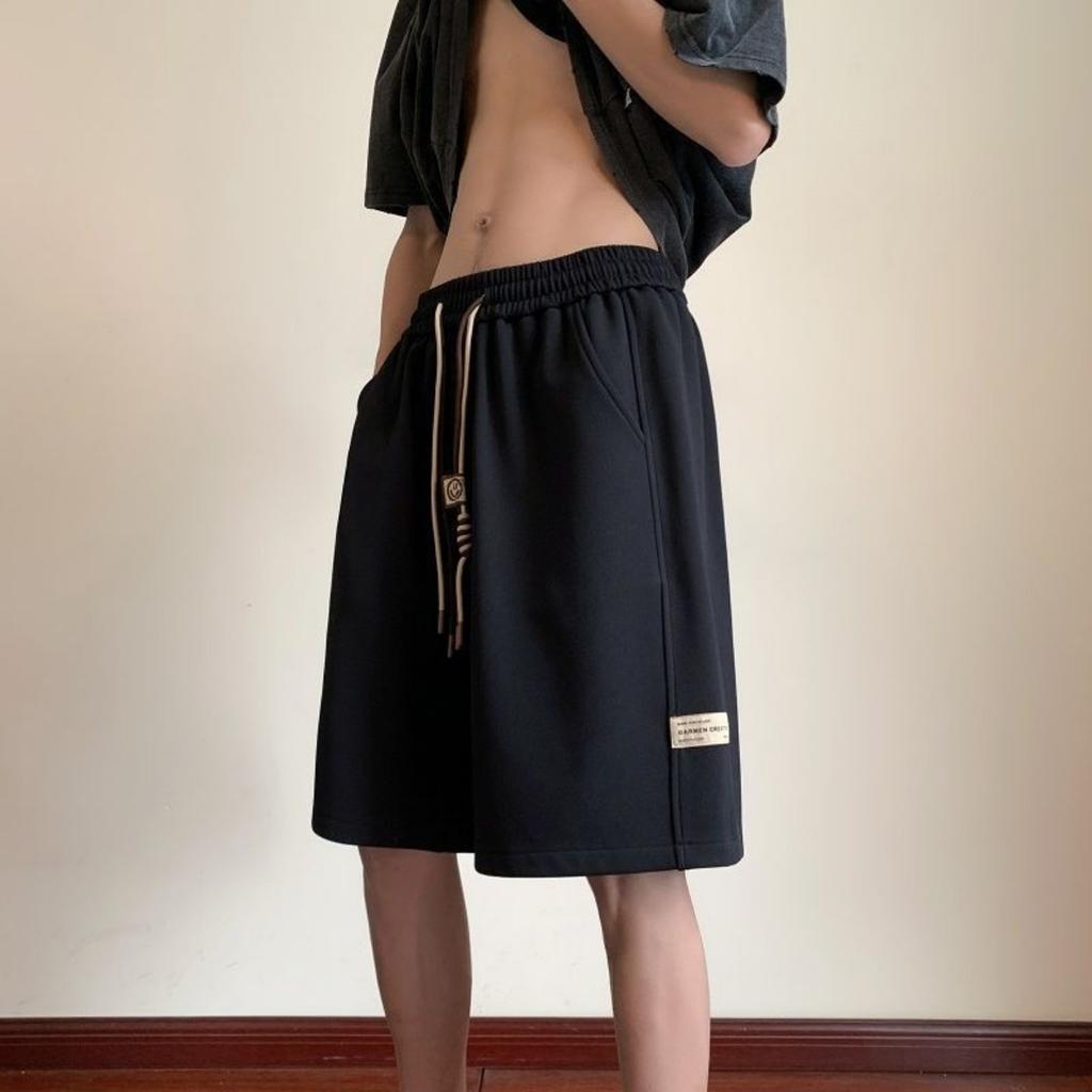 Waffle Shorts for Men In Summer, Thin, Trendy, Loose Fit, Plus Size, Mid Length, American Style, Sporty, Men's Casual Five Quarter Pants