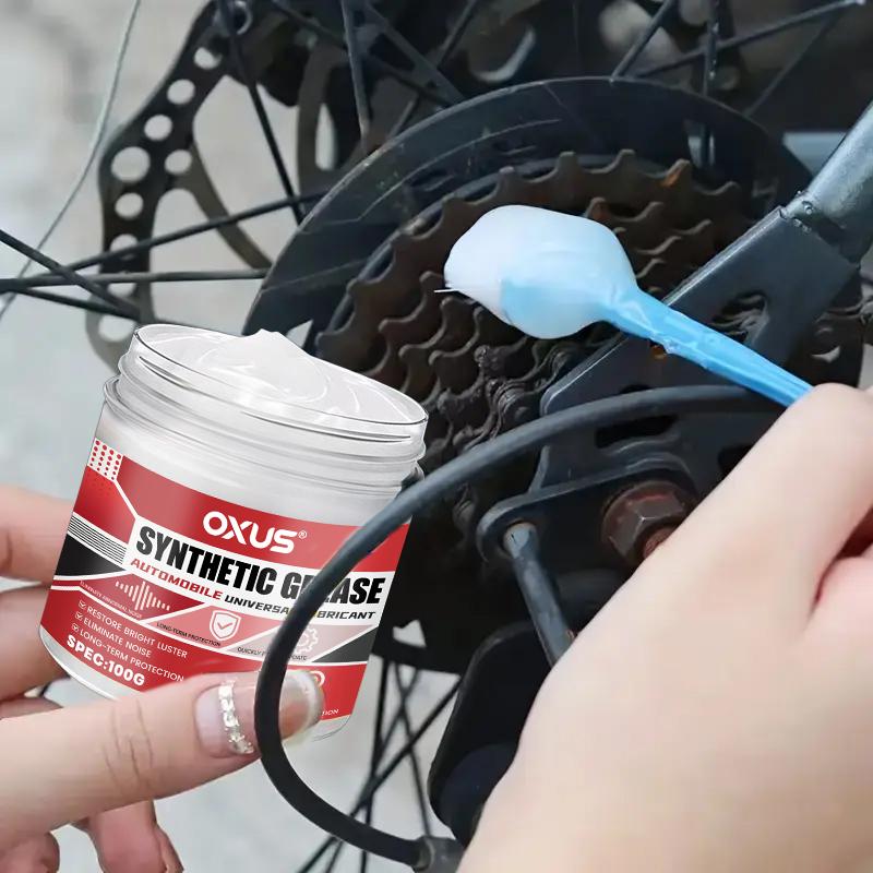Multi-Purpose White Lithium Grease by Lubricant with Brush for Garage Doors, Bearings & Automotive