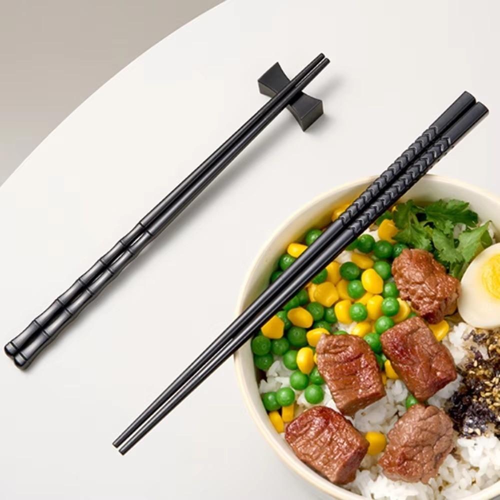 Non-Slip Japanese Chopsticks Dishwasher Safe Black Chopsticks Sushi Chopsticks  Kitchen Tableware