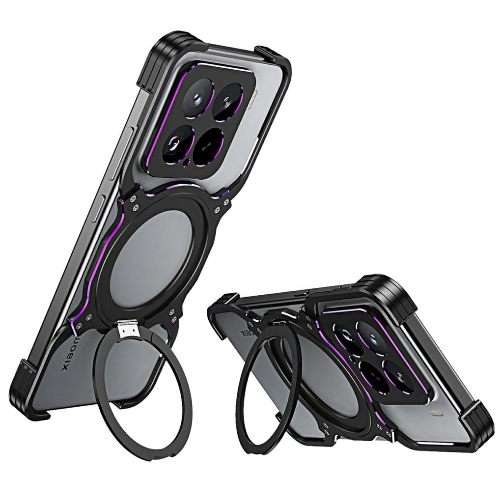 Pro Xiaomi 15 Kickstand Case kovový nárazník magnetický kryt telefonu