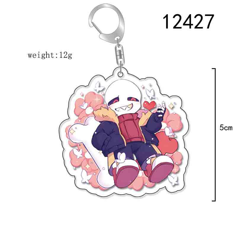 Undertale Frisk & Sans Acrylic Keychain - Anime Pendant In-stock