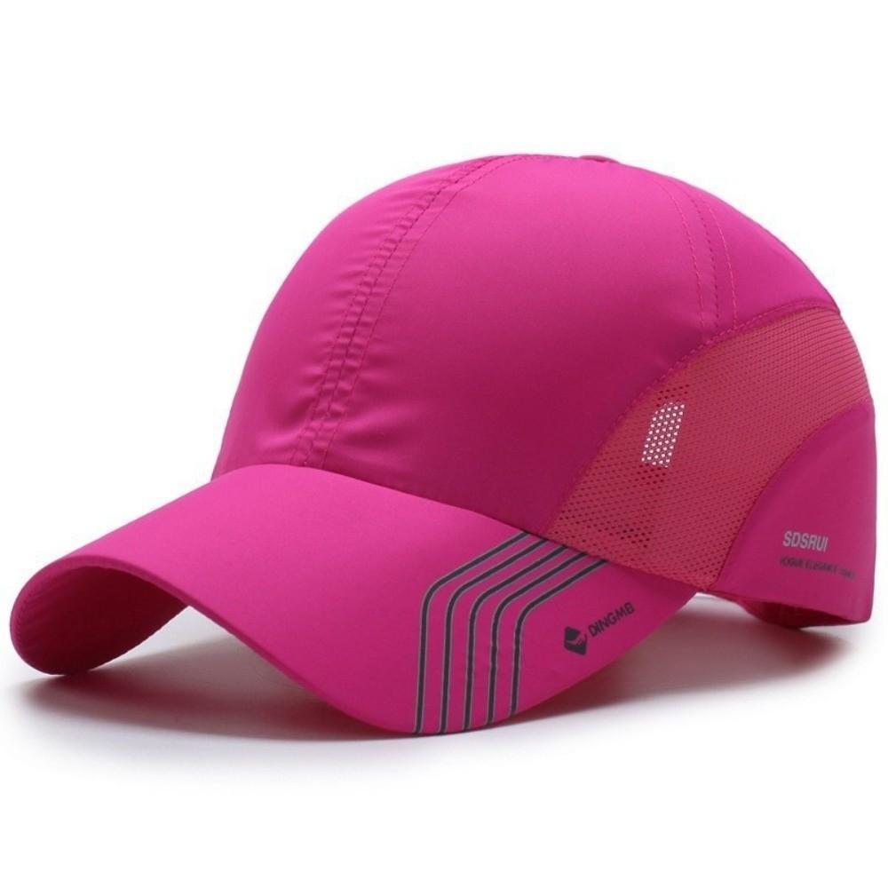 Quick-drying Baseball Cap Adjustable Fishing Hats Fashion Sun Hat  Men Women розы красного