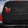 Tri Mishki Wcs107 16*13cm Angry Bull Head Red Car Sticker PVC Decals Motorcycle Accessories Sticker On Car Truck Bumper Laptop Fridge