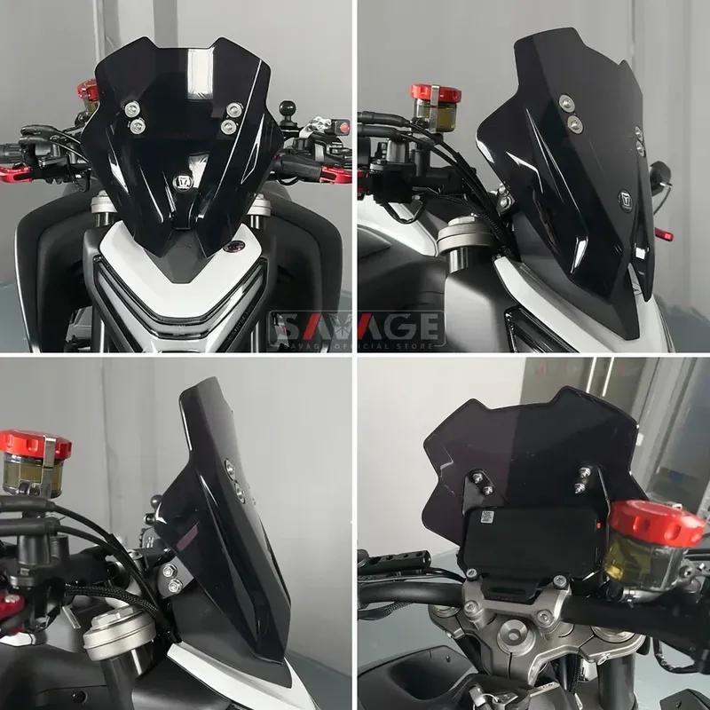 2025 For CFMOTO 450NK Windscreen Windshield For CF-MOTO 450 NK -2026 Motorcycle Wind Shield Screen Wind Deflector and Holder