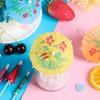 50pcs Bamboo Toothpick Mini Paper Umbrella Picks Hawaiian Fruit Picks Cake Sticks  Birthday Party