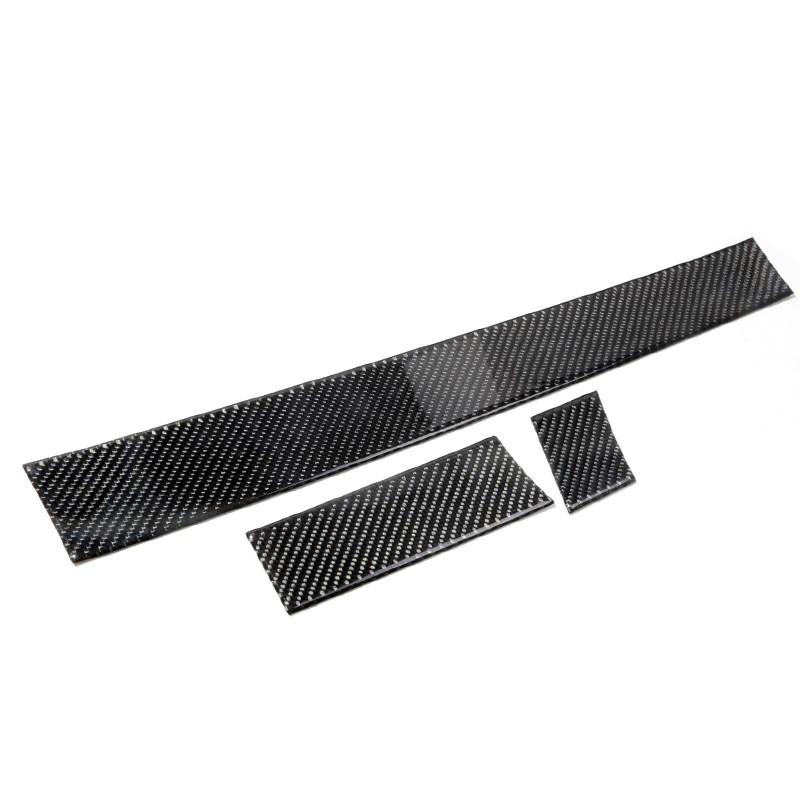 

3 шт., углеродное волокно, автомобильная консоль Centrol, панель приборной панели, декоративные полосы, наклейки, автоаксессуары для BMW E60 5 серии 3pcs