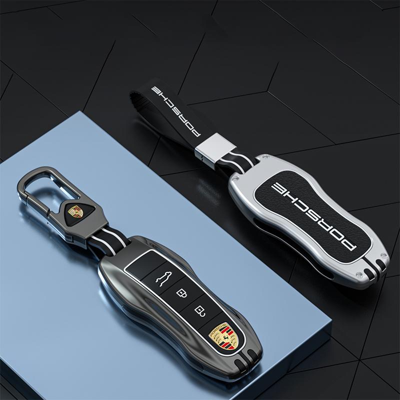 ACDOH1 Zinc Alloy Car Key Case Cover Protector Shell for Porsche 911 718 Panamera Macan Cayenne Boxster Cayman Smart Remote Accessories