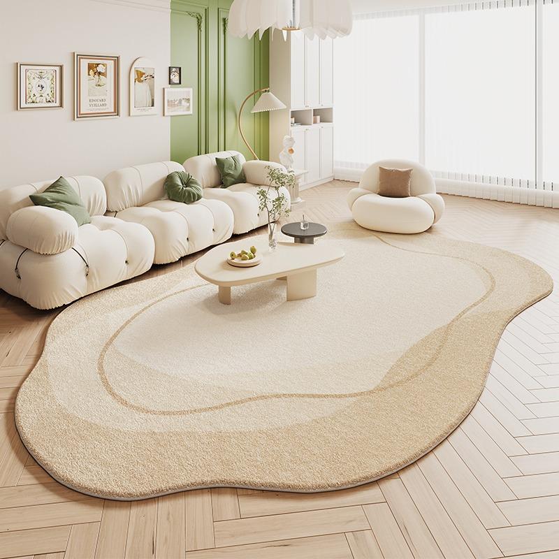 Living Room Carpet Bedroom Irregular Shape Imitation Cashmere Carpets Sofa Bedside Floor Mat Soft Fluffy Comfortable Foot Rug