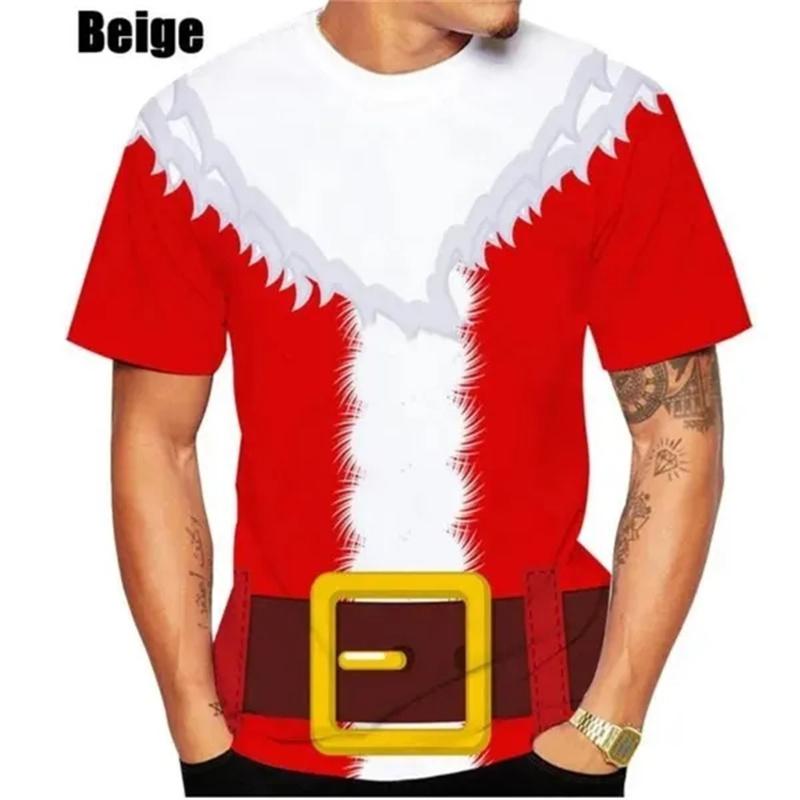 3D Sexy Fake Muskel Druck T-Shirt Für Hässliche Weihnachts-T-Shirts Kinder Mode Streetwear Kurzarm Damen Lustige Kleidung