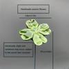 6/8/10 Stück Vierblättrige Kleeblumen Keramikblumen Symbolisieren Glück, Hoffnung, Glauben, Liebe Nie Verblassend, Ewige Keramikblumen Heimdeko