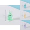 Adorable Cartoon Glow-in-the-dark Resin Rabbit Decorative Figurine For Desk