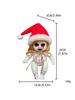 hanging ghost doll, decorative art style, Halloween Christmas bar ghost courtyard , horror themed strange holiday decoration.