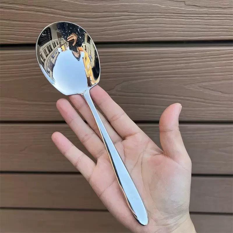 

Premium Stainless Steel Serving Spoon - Larger Size for Home, Restaurant, and Hotel Use Serving Spoon [High Volume]