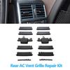 Car Rear AC Air Conditioner Vent Outlet Grille Slide Clip Repair Kit For Mercedes Benz W166 W292  ML350 GL450 ML GLE