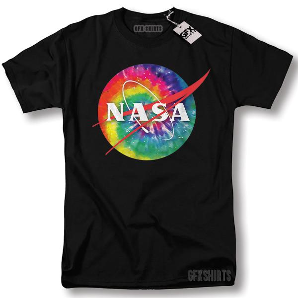 NASA TieDie Shirt Space Astronaut Space X Gift Graphic T-shirt XXL