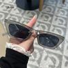 Lady Vintage Small Square Sunglasses Women  Clear Yellow Lens Punk Sun Glasses Female Eyeglasses UV400 Goggles
