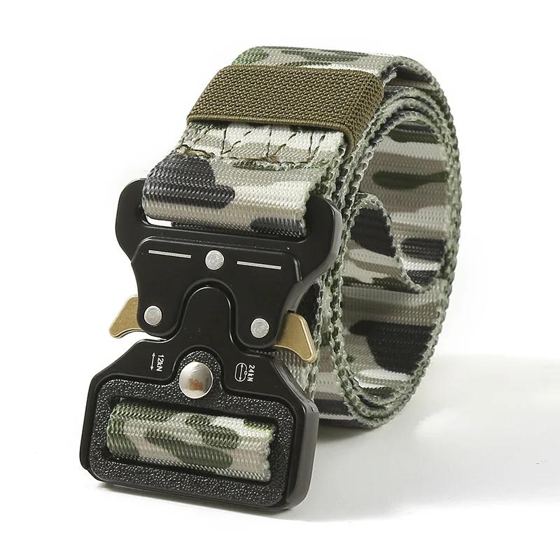 New Quick Release Tactical Belts Adjustable for Outdoor Use Durable and Thick Multifunctional Men Belt Casual Golf Belts for Men