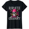 Funny Pirate Grammy Skull Halloween Costumes Family Matching T-Shirt