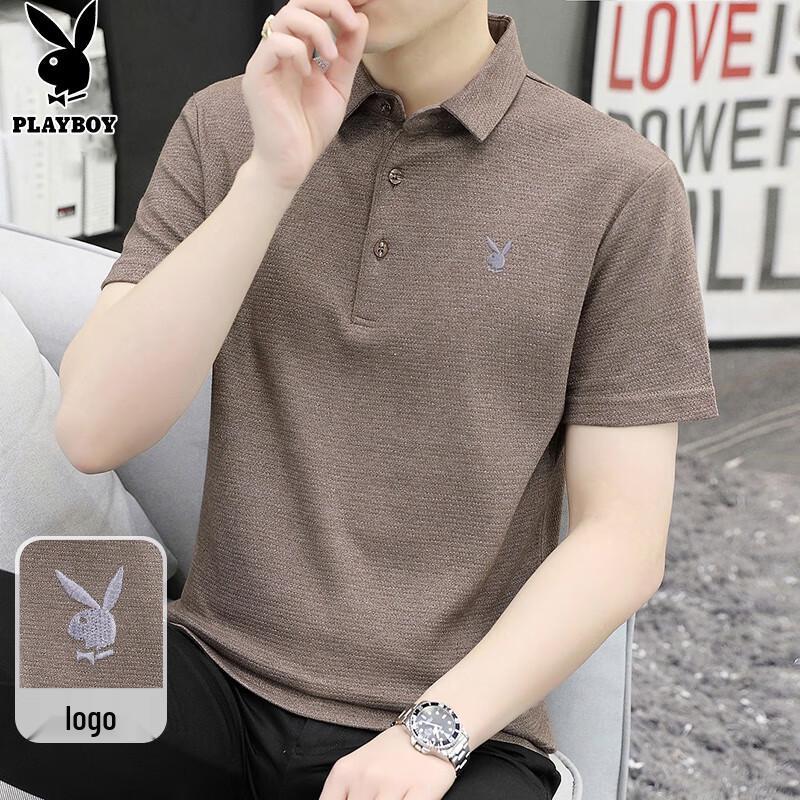 PLAYBOY Men s Short Sleeve Polo Shirt 3XL