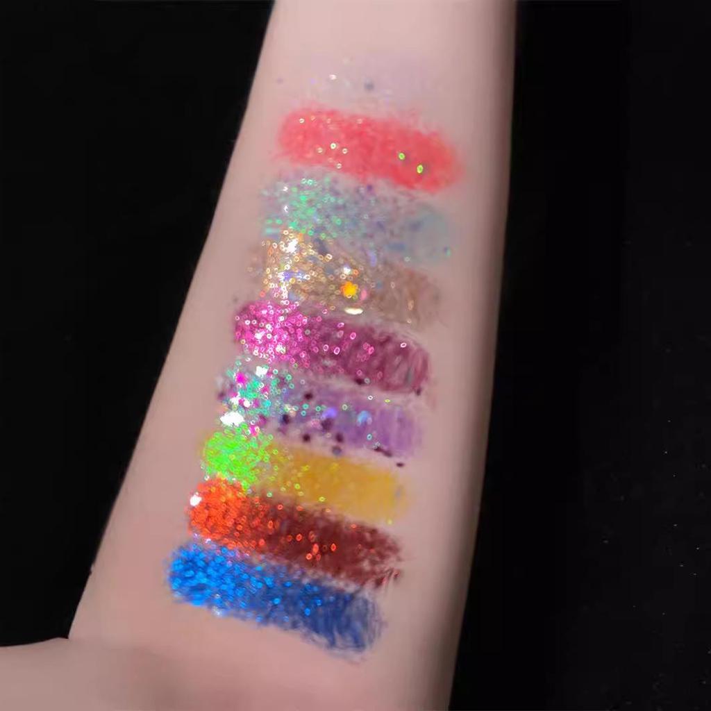 MGL Nine-Color Glitter Eyeshadow Gel - Children's Day Stage Makeup