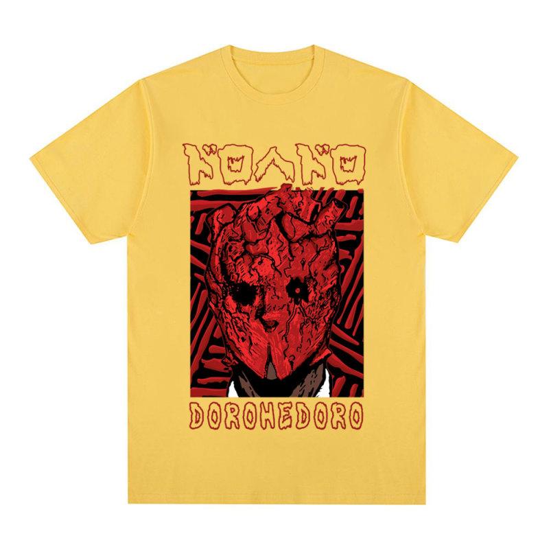 Anime Dorohedoro T-Shrit 90s Manga Shin Kaiman Print Short Sleeve T-shirts Men Women's Fashion Casual Cotton Oversized T Shirts