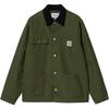 Carhartt WIP FW24 Michigan Coat Classic Square Label Single-Breasted Long Sleeve Jacket Unisex Jackets Green I015261-2EO-01